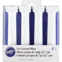 Wilton Pack de 4 columnas Estilo Griego para Tartas- 12-5 cm